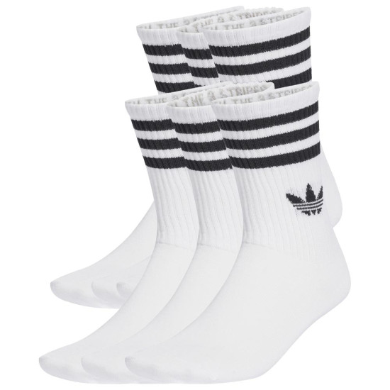 Adidas Κάλτσες 3-Stripes Crew Socks 6 pairs